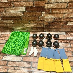 Gi Joe Orange  and Black Helmets  Set with Accessories